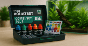 Kit JBL ProAquaTest NH4 pour test de l'eau en aquarium avec tubes et couleurs