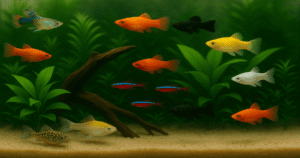 Les meilleurs poissons d'eau douce pour débutants dans un aquarium planté
