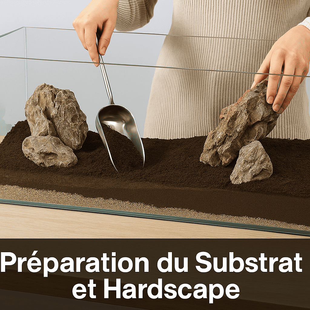 Substrat et hardscape