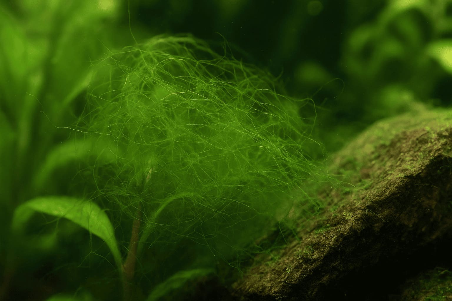 Algues filamenteuses vertes