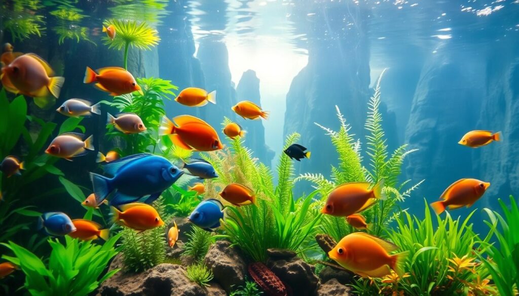 cohabitation harmonieuse aquarium