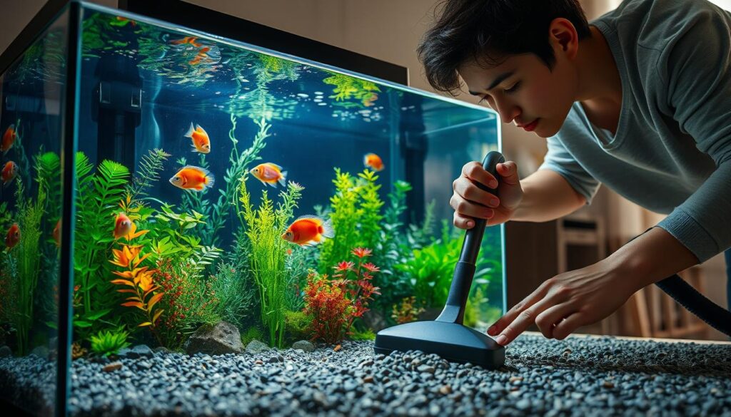 nettoyage mensuel aquarium