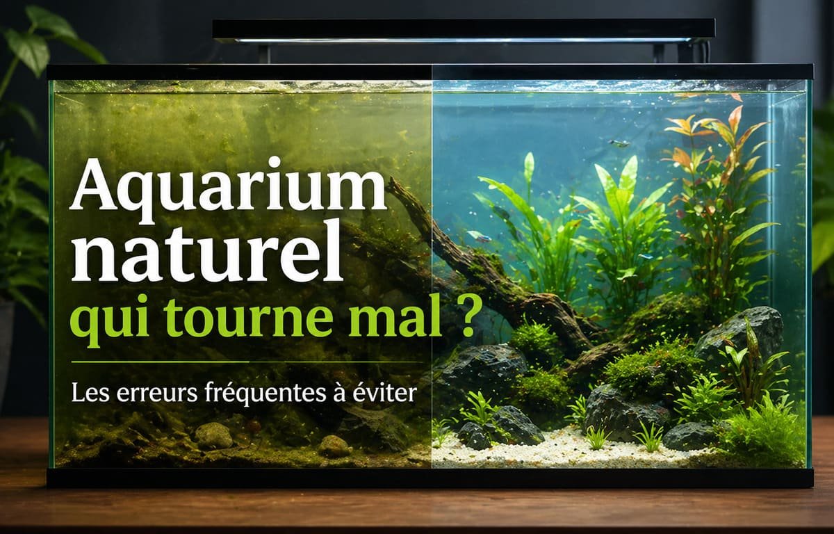 Aquarium naturel qui tourne mal : erreurs fréquentes et solutions
