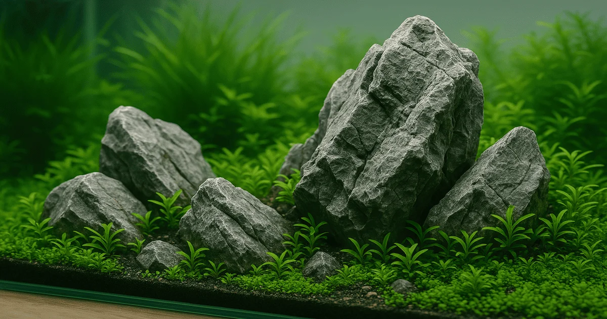 "Pierres Seiryu aquarium pour aquascaping naturel