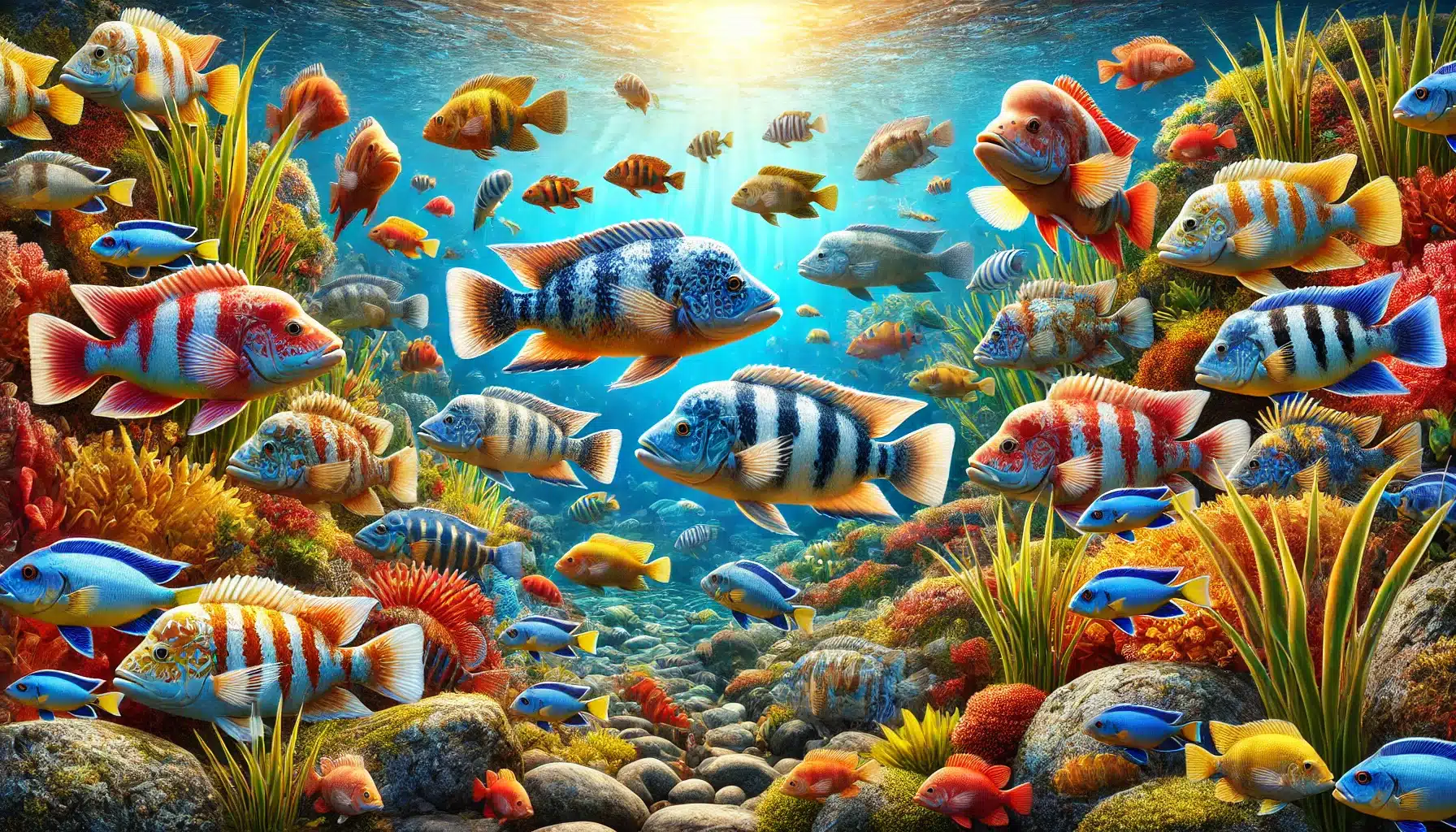 Les cichlidés africains : des poissons colorés