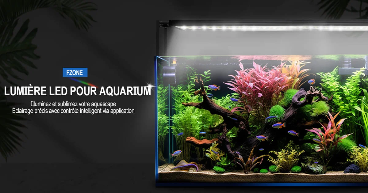 Éclairage LED FZONE pour aquarium planté