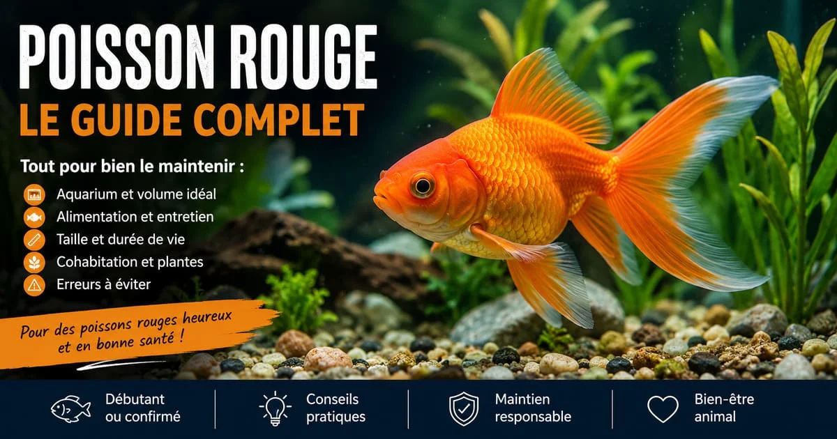 Poisson rouge : aquarium, taille, durée de vie et entretien