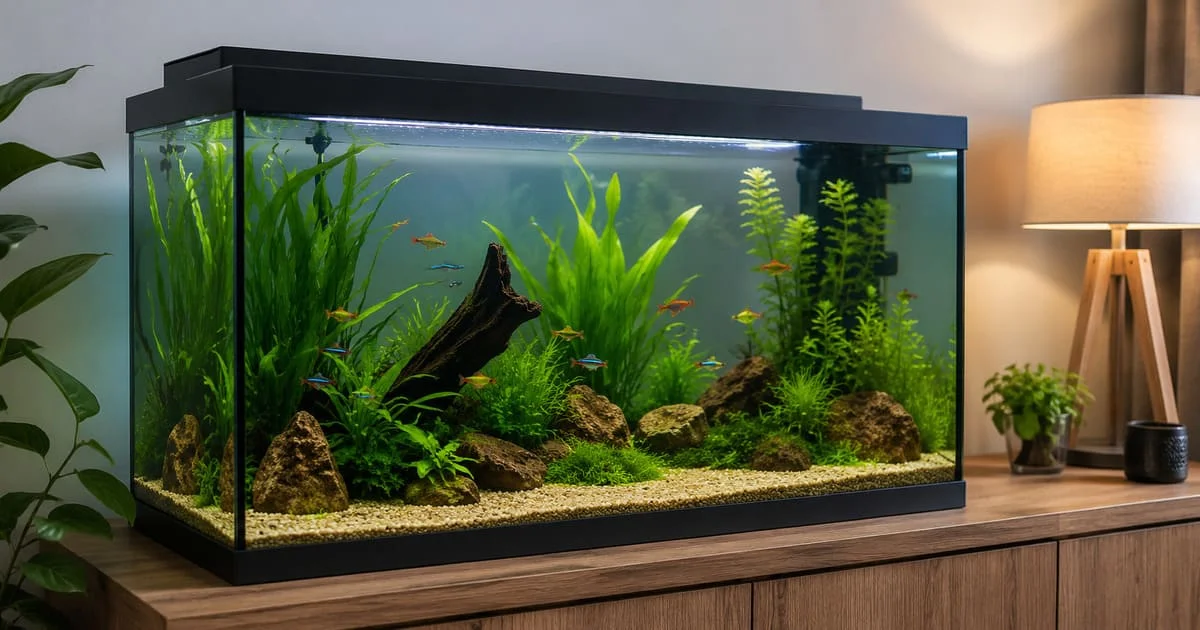 Aquarium 100 litres : population, poissons et matériel